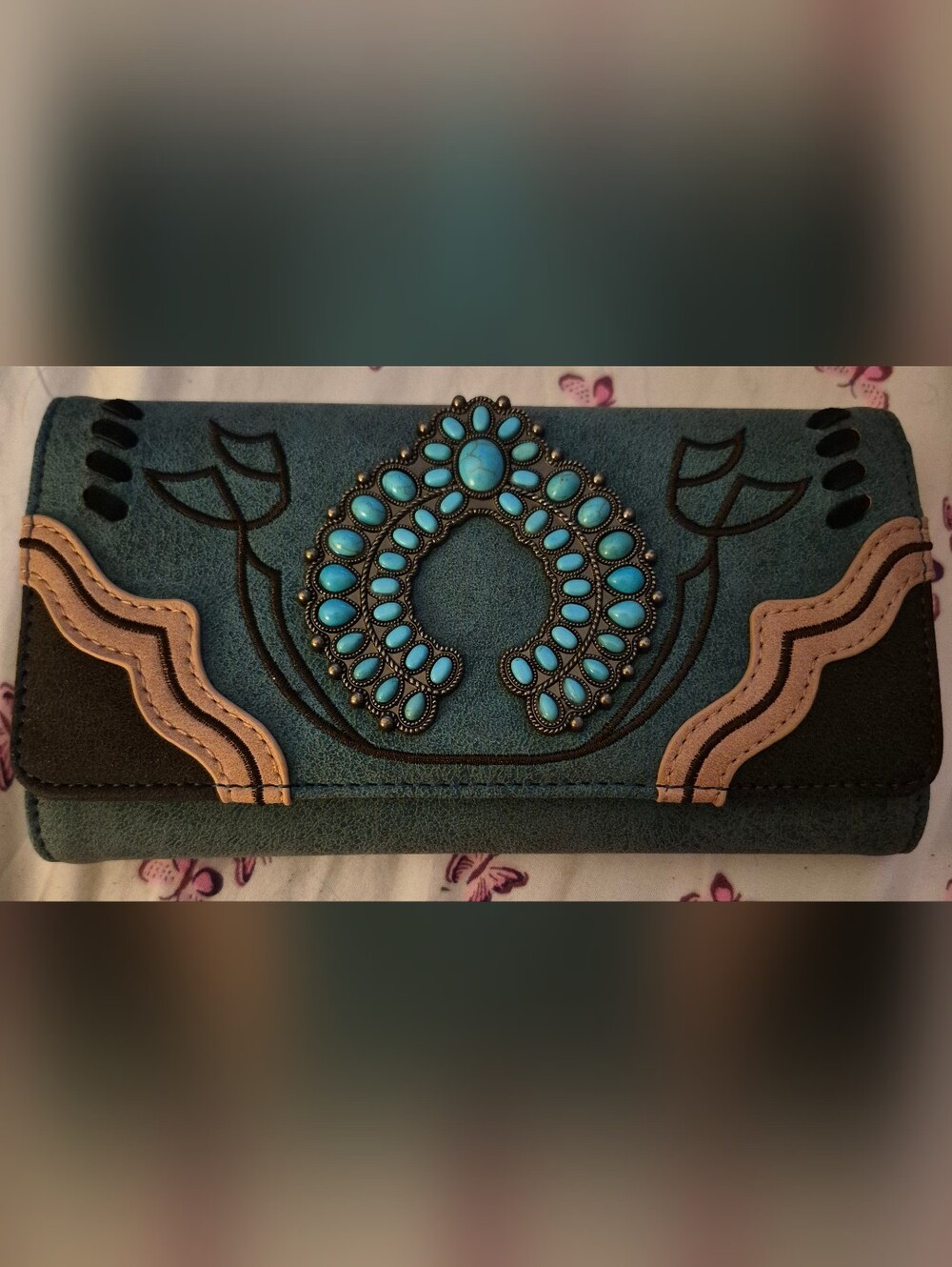 Montana West Turquoise Wallet That Can Also Be A Wristlet